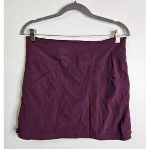 Athleta Cinch Ripstop Skort Women Sz 4 Purple Skirt Zip Pocket Athletic Outdoor